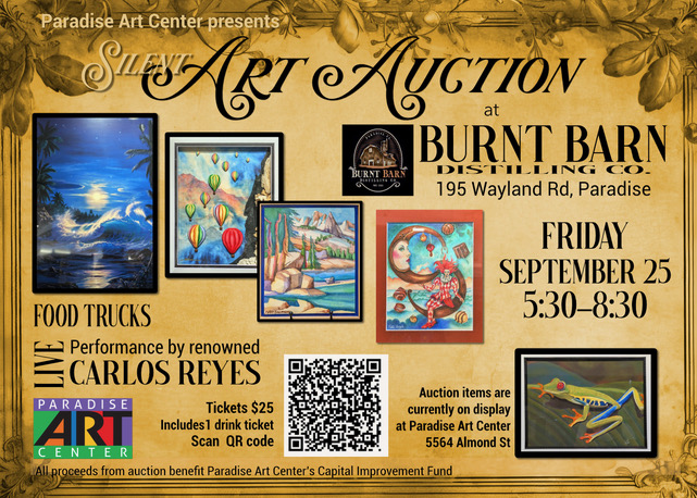 4th annual art auction at burnt barn distilling on september 2, 2026